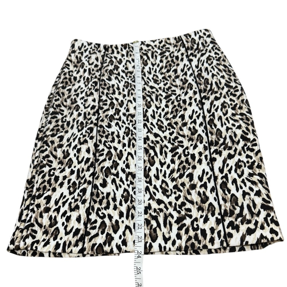 White House Black Market Women’s Animal Print Pencil Skirt Size 10 - Picture 3 of 8